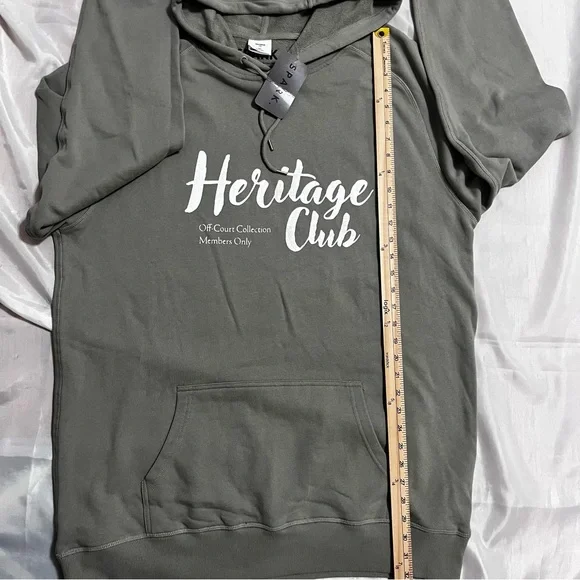 NWT Spark Heritage Club Men’s 3X Green Grayish color Off Court Collection Hoodie - Picture 7 of 7